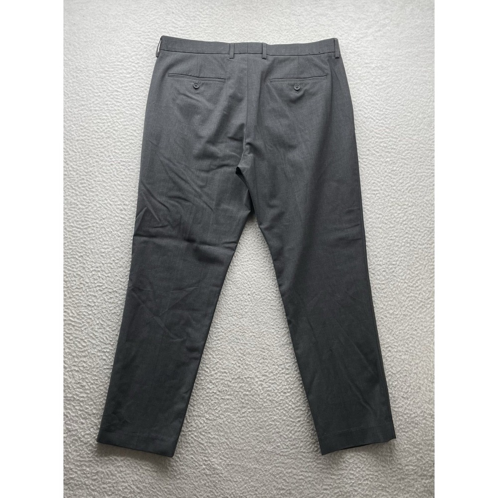 J. Crew Thompson Dress Pants Mens 38x30 (Tag 36) Wool Blend Gray Tapered Stretch - Picture 7 of 16